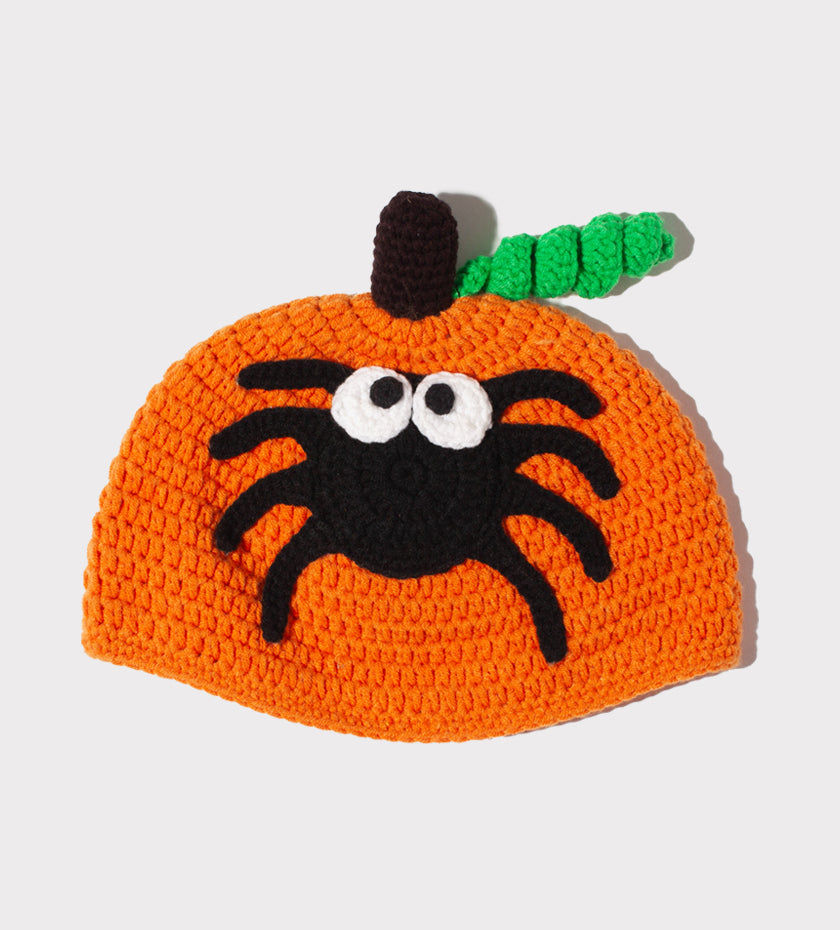Spider Pumpkin Beanie