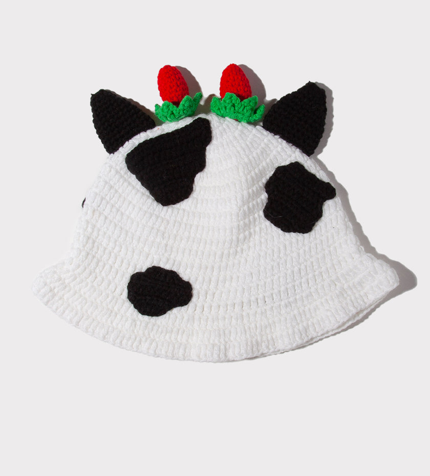 Strawberry Cow Bucket Hat
