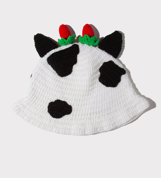 Strawberry Cow Bucket Hat