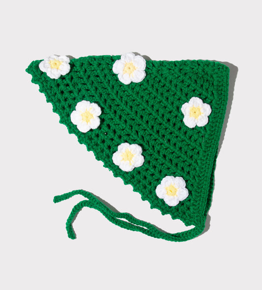 Green Daisy Bandana