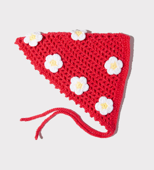 Red Daisy Bandana