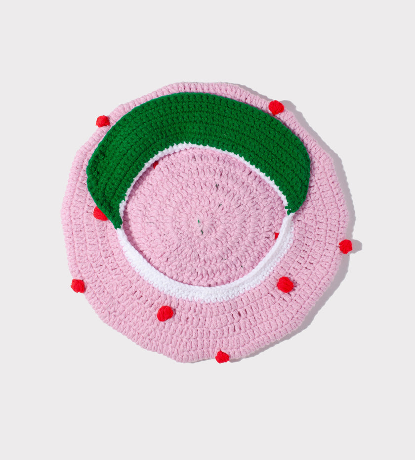Strawberry Cake Newsboy Hat