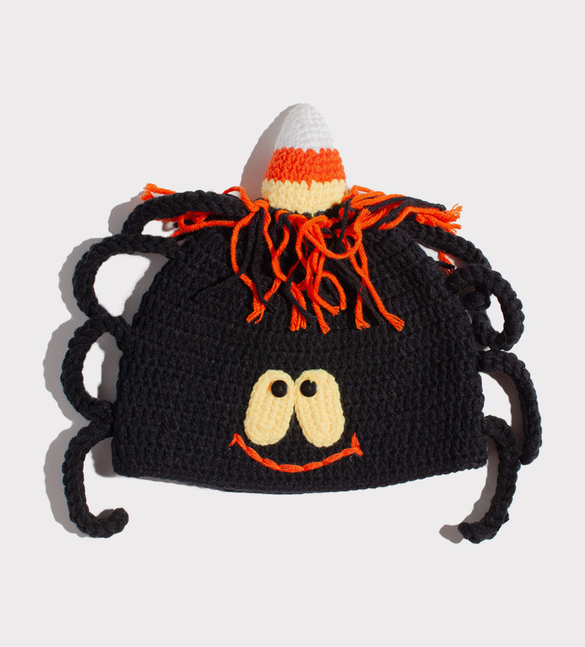 Candy Corn Spider Beanie