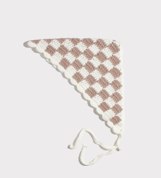 Café con Leche Checkered Bandana